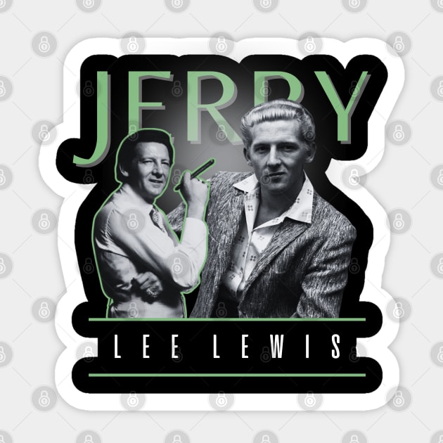 Jerry lee lewis +++ retro Sticker by TelorDadar